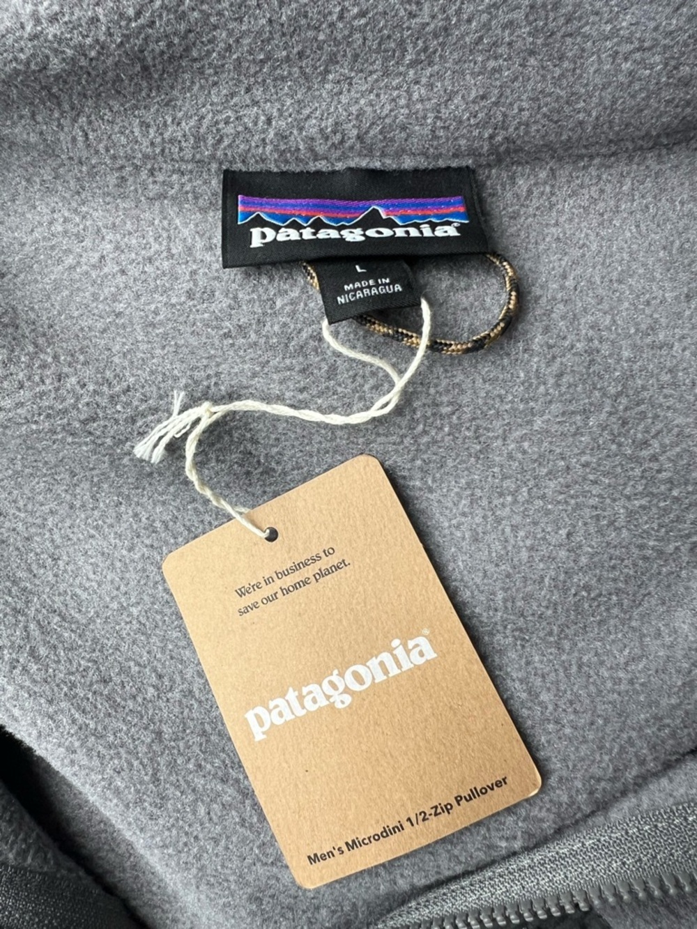 NWT Patagonia Microdini 1/2 Zip Fleece - Picture 4 of 5